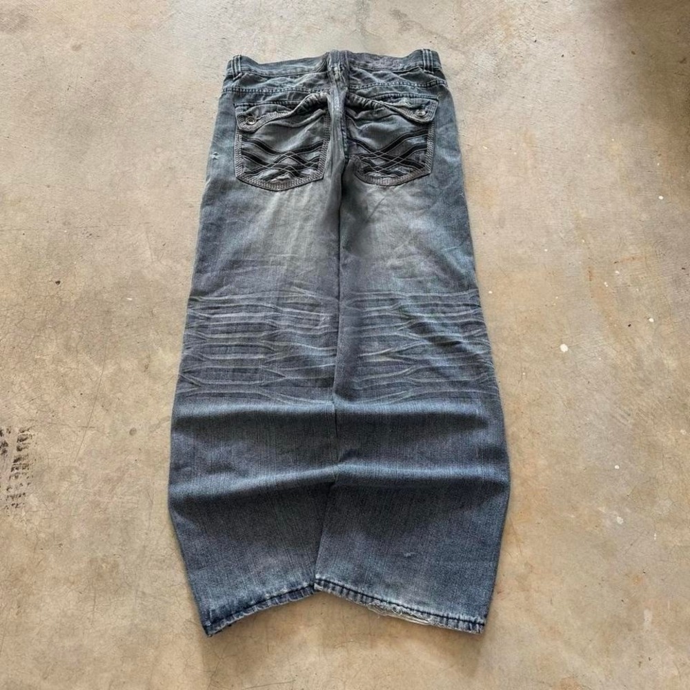 Baggy Southpole Styl Blue Gear Denim Y2K Skater Vintage Jeans - 40x31